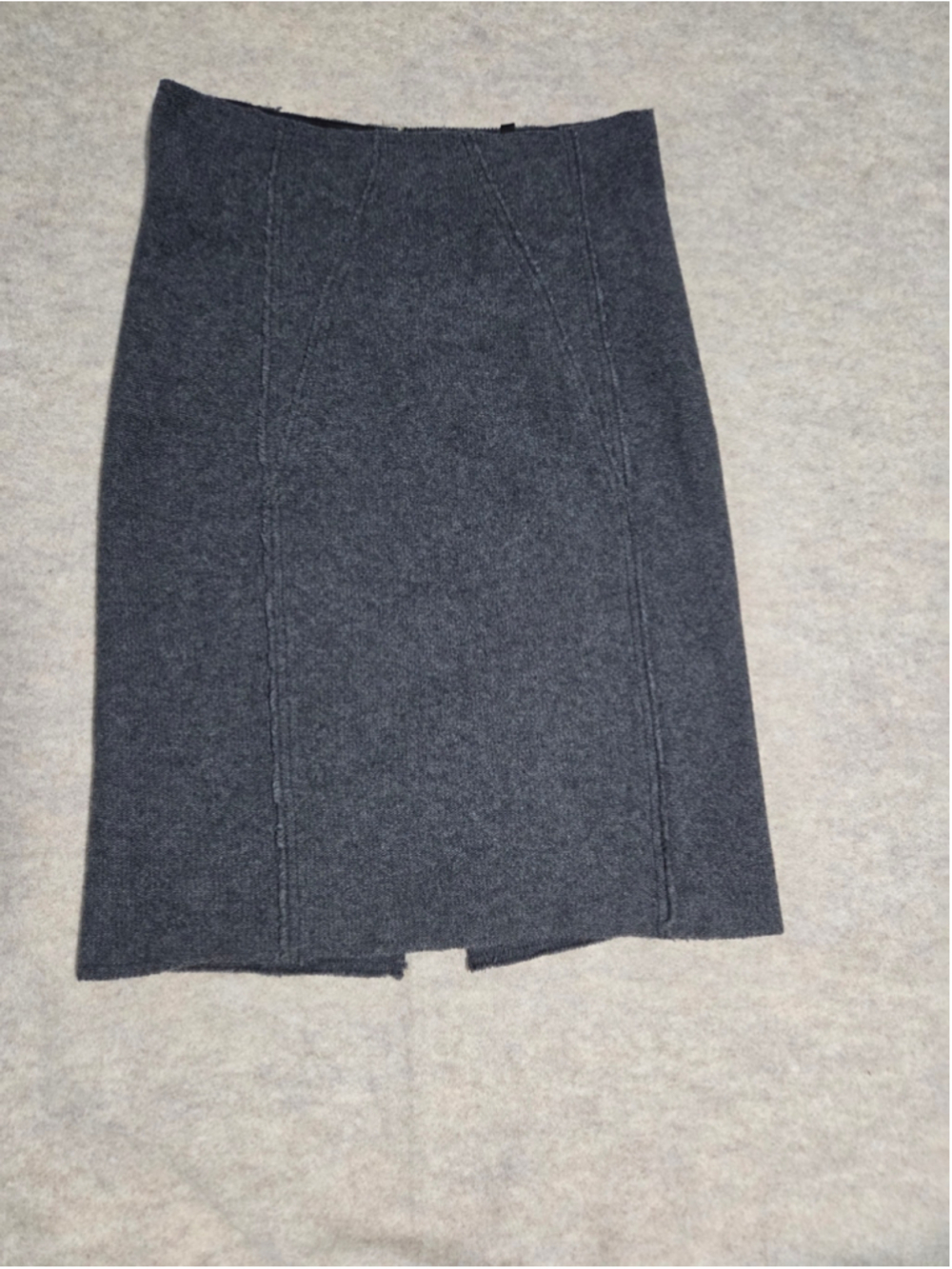 United Colors Of Benetton Wool Pencil Skirt 90s Minimalist Dark Academia Sz S